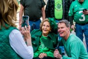 Images from downtown Indy's St. Patrick's day parade - mayor joe hogsett