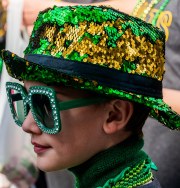 Images from downtown Indy's St. Patrick's day parade - irish flair