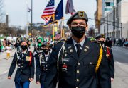 Images from downtown Indy's St. Patrick's day parade - marchers