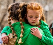 Images from downtown Indy's St. Patrick's day parade - a hug