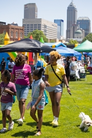 family at the festival