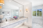 An all-white bathroom