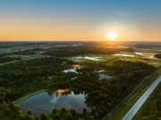 An arial view of the Santa Claus Indiana's  estate