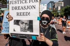 Indy10/Black Lives Matter resumed protests demanding justice for the police killings of Indianapolis residents Dreasjon Reed and Mc'Hale Rose.