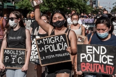 Indy10/Black Lives Matter resumed protests demanding justice for the police killings of Indianapolis residents Dreasjon Reed and Mc'Hale Rose.