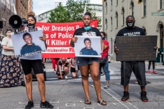 Indy10/Black Lives Matter resumed protests demanding justice for the police killings of Indianapolis residents Dreasjon Reed and Mc'Hale Rose.