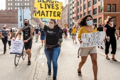 Indy10/Black Lives Matter resumed protests demanding justice for the police killings of Indianapolis residents Dreasjon Reed and Mc'Hale Rose.