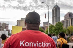 Indy10/Black Lives Matter resumed protests demanding justice for the police killings of Indianapolis residents Dreasjon Reed and Mc'Hale Rose.