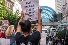 Indy10/Black Lives Matter resumed protests demanding justice for the police killings of Indianapolis residents Dreasjon Reed and Mc'Hale Rose.