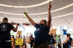 Indy10/Black Lives Matter resumed protests demanding justice for the police killings of Indianapolis residents Dreasjon Reed and Mc'Hale Rose.