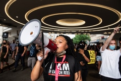 Indy10/Black Lives Matter resumed protests demanding justice for the police killings of Indianapolis residents Dreasjon Reed and Mc'Hale Rose.