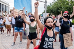 Indy10/Black Lives Matter resumed protests demanding justice for the police killings of Indianapolis residents Dreasjon Reed and Mc'Hale Rose.