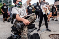 Indy10/Black Lives Matter resumed protests demanding justice for the police killings of Indianapolis residents Dreasjon Reed and Mc'Hale Rose.