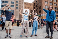 Indy10/Black Lives Matter resumed protests demanding justice for the police killings of Indianapolis residents Dreasjon Reed and Mc'Hale Rose.