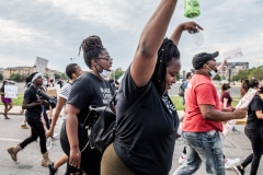 Indy10/Black Lives Matter resumed protests demanding justice for the police killings of Indianapolis residents Dreasjon Reed and Mc'Hale Rose.