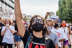 Indy10/Black Lives Matter resumed protests demanding justice for the police killings of Indianapolis residents Dreasjon Reed and Mc'Hale Rose.