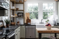 Good Bones "Historic Cottage for Flippers" kitchen with wrapped beams