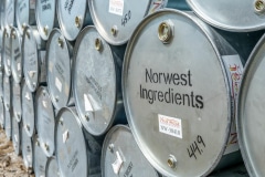 A stack of clean 55-gallon drums rest outside the distillery where the Wappel family extracts the oil from the mint hay they harvest. One drum of oil supplies enough mint for more than 400,000 tubes of toothpaste. Larry Wappel Sr., his wife Debbie and the couple's sons Larry Jr. and Eric run Wappel Grain & Herb in San Pierre, Indiana, a 9,000-plus acre farm operation in northwest Indiana.