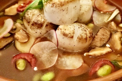 Seared scallops from Spoke & Steele