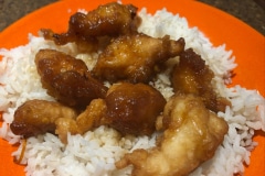 Orange peel chicken from Tiger Lily 2