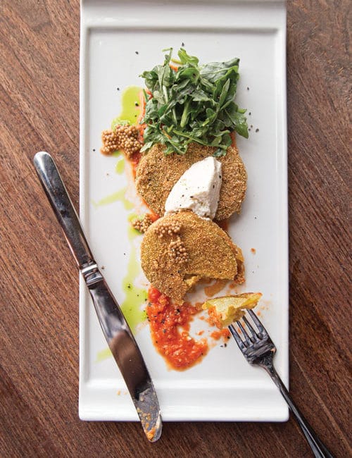 Fried tomatoes at Bluebeard in 2012