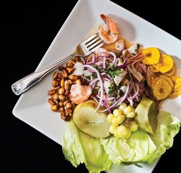 The Ceviche Mixto at Mama Irma is a seafood dish seasoned and filled with vitality, it is authentic food cooked from the hear.