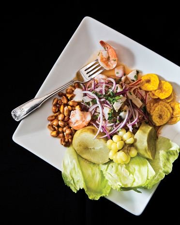 The Ceviche Mixto at Mama Irma is a seafood dish seasoned and filled with vitality, it is authentic food cooked from the hear.