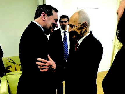 On a trip overseas in March, Donnelly met with President Shimon Peres in Israel. (Photo provided)