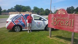 Wilt snapped this photo of Indy Eleven colleague John Koluder in Brazil—Indiana, that is. (Photo courtesy Peter Wilt)