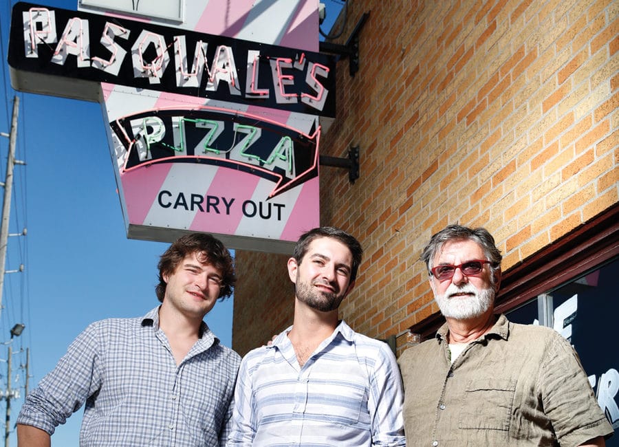 (L-R) General manager Aaron Wolverton with owners Ed and Tom Battista