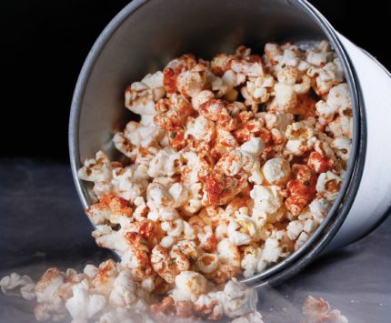 The flavored popcorn gets a blast of nitrogen.