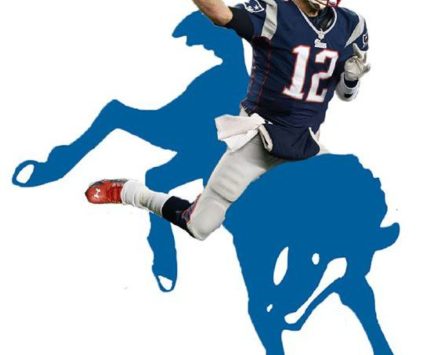 Tom Brady on a horse