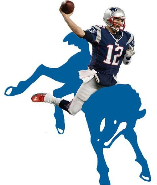 Tom Brady on a horse