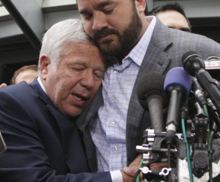 Robert Kraft and Jeff Saturday