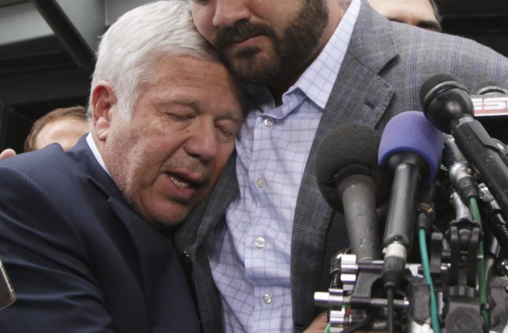 Robert Kraft and Jeff Saturday