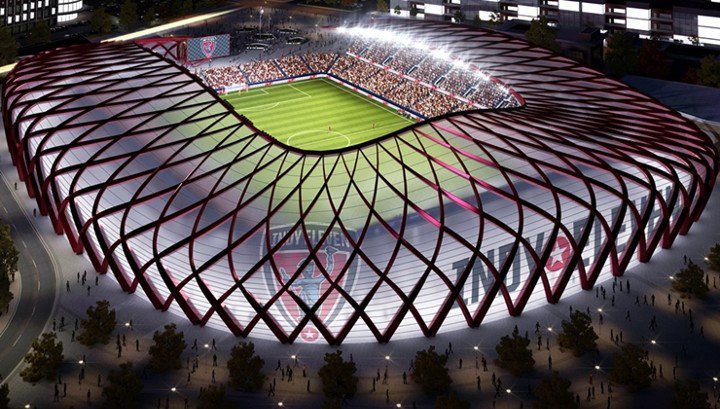 Rendering of a proposed new multipurpose stadium.