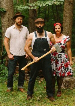 Reverend Peyton (center), Breezy Peyton (right), and Ben Bussel (left).