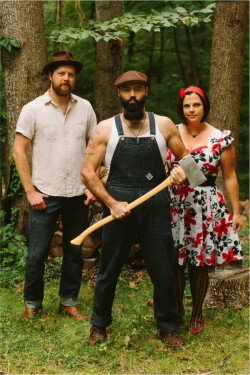 Reverend Peyton (center), Breezy Peyton (right), and Ben Bussel (left).