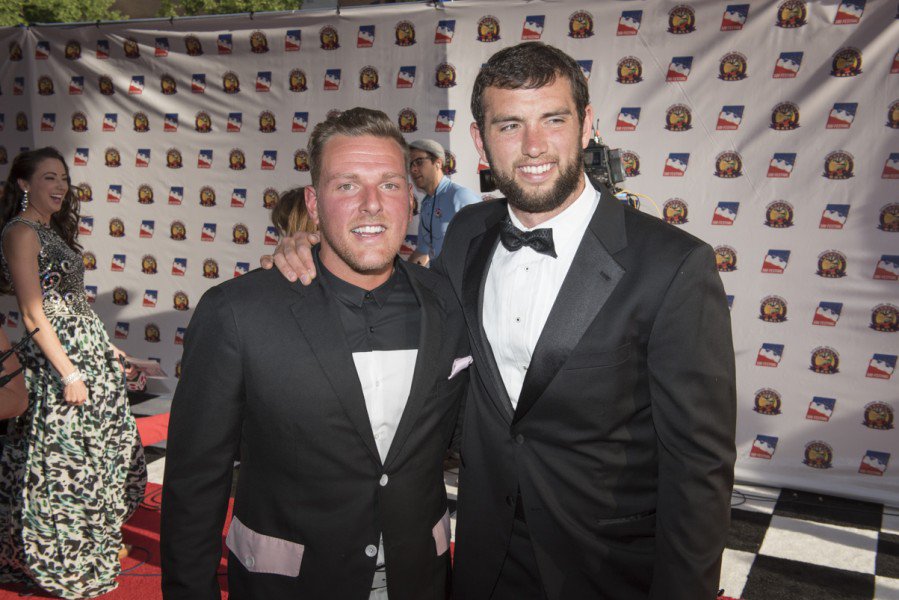 Pat McAfee and Andrew Luck