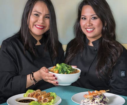 Marcyanne Robles and Mechelle Munn of M&M Catering