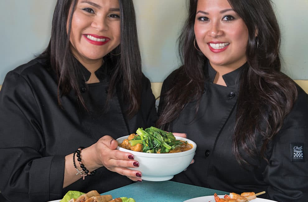 Marcyanne Robles and Mechelle Munn of M&M Catering