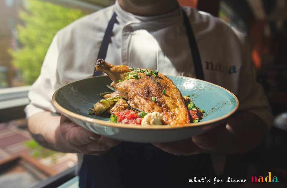 The chili-rubbed Yucatan Chicken at Nada. Photo via Nada