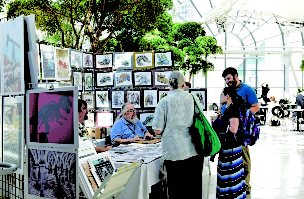 A Gen Con art show popped up at the Artsgarden.