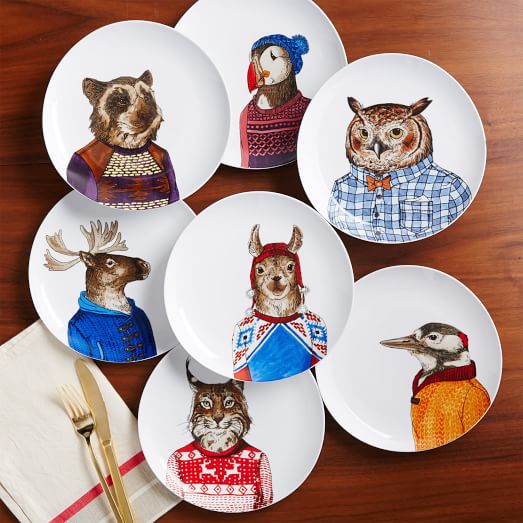 dapper animal plates