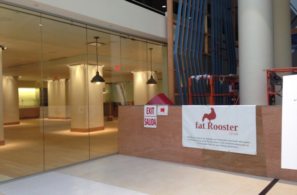 The Hyatt Regency will relaunch One South Restaurant as Fat Rooster Diner on February 16.