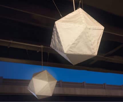 RCA Dome fabric lanterns