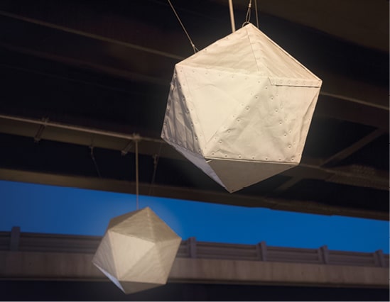 RCA Dome fabric lanterns