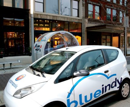 BlueIndy electric car