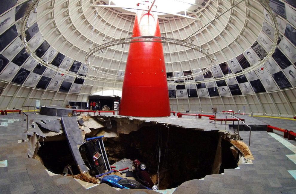 Sinkhole at the National Corvette Museum in 2014