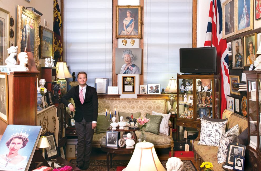 Choir director Andrew Lannerd collects royal items, memories, and contacts—and has parlayed his expertise into a company offering escorted tours of the U.K.